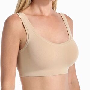 Hanro Touch Feeling Crop Top Size Small in Nude